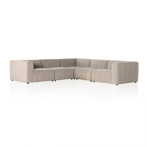 Langham Channeled Sectional/5 Pieces.