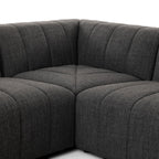 Langham Channeled Sectional/5 Pieces.
