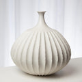 SAWTOOTH VASE COLLECTION-RUSTIC WHITE - Hedi's Furniture