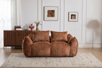 2-Seat Giant Faux Fur Bean Bag Couch ( 6 Colors) No Assembly: White