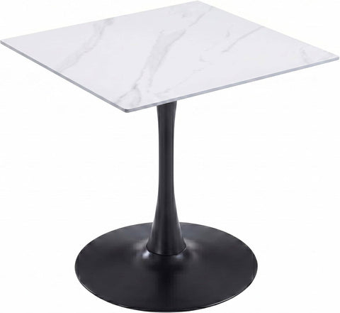 Bristol Sintered Stone Dining Table - Square Modern: Black / Black