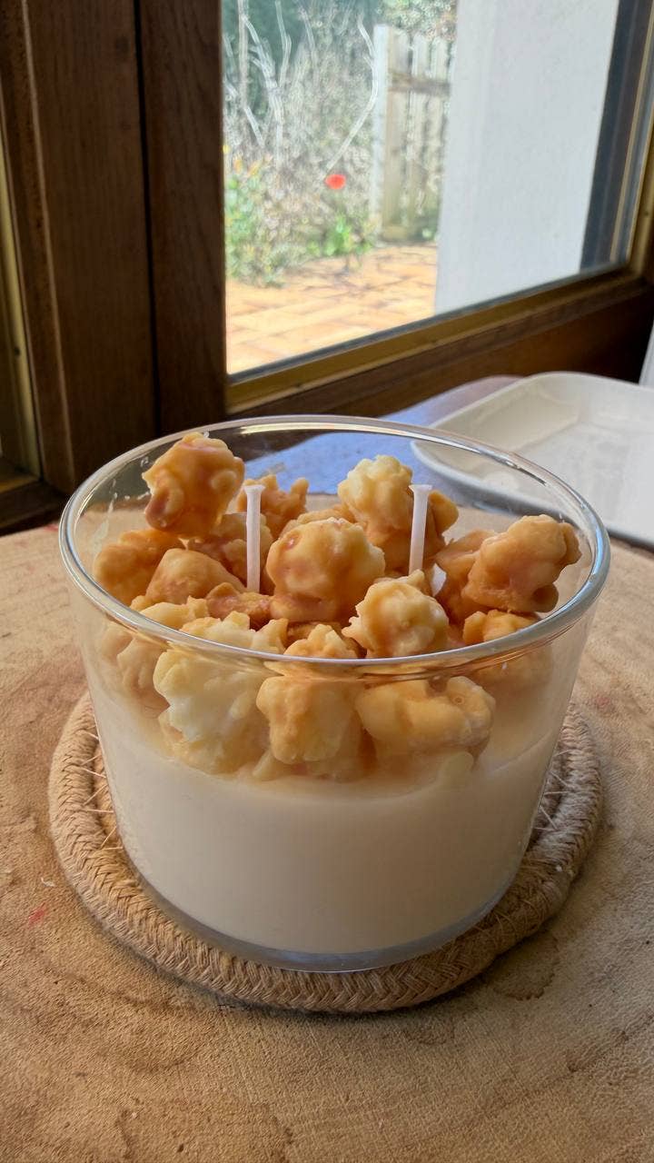 Popcorn Candle | Scented Food Candle: Salted caramel