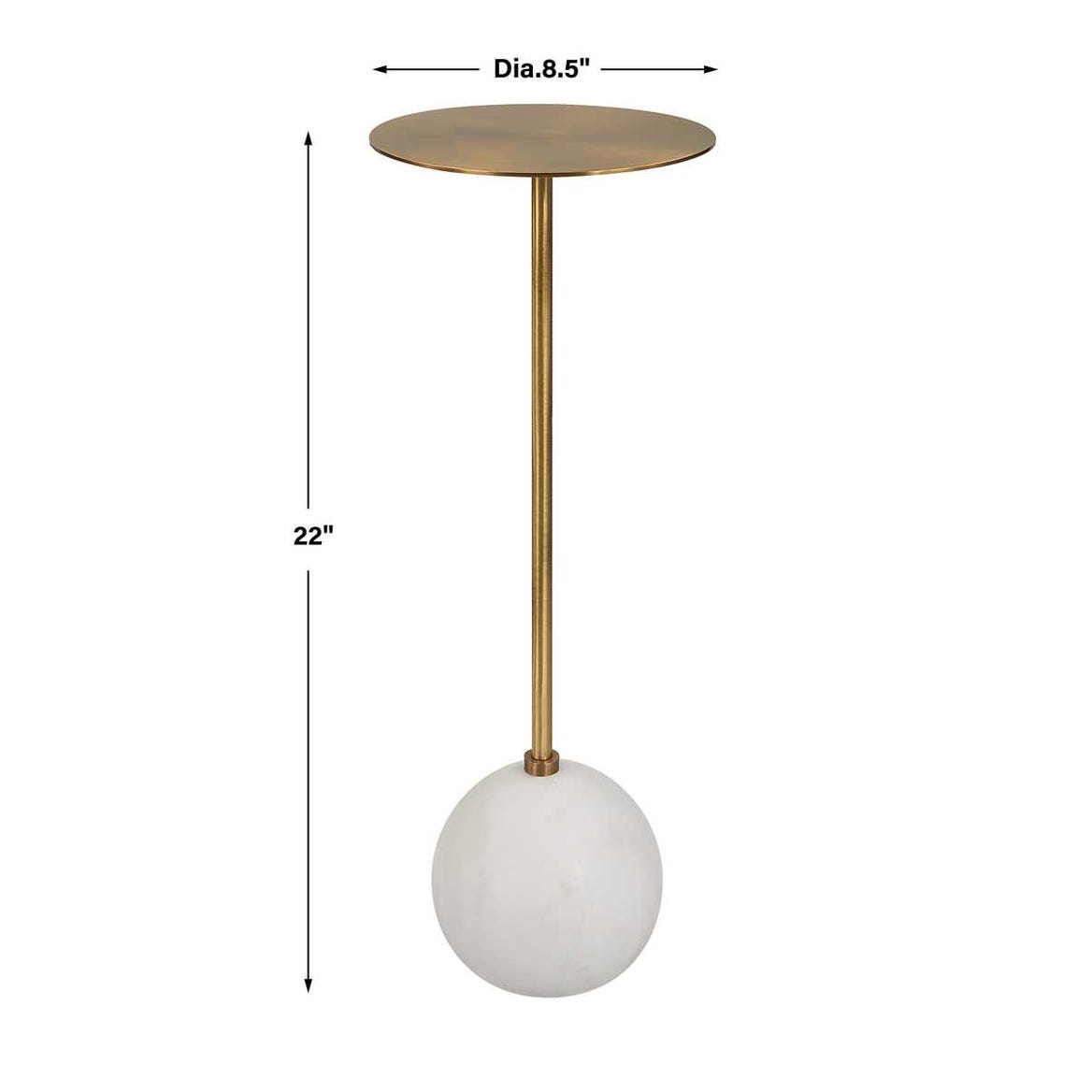 Gimlet Drink Table, White