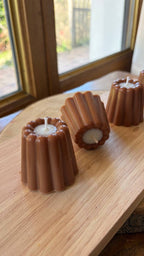Mini Canelé Candle – French Dessert, Scented: Vanilla