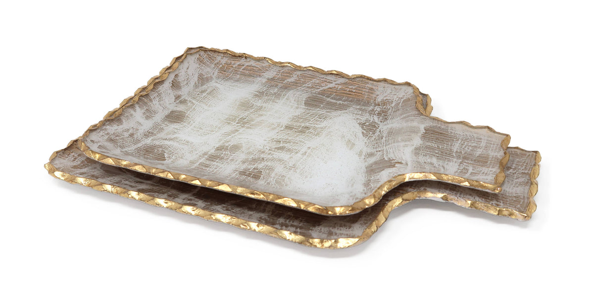 Gold Brushed Tray: Small