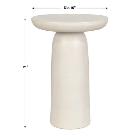 Joppa Outdoor Accent Table, Warm White