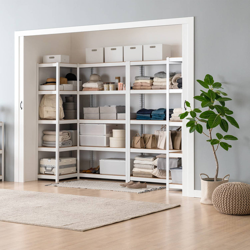 36"W 5-Tier Shelf for Closet, Pantry & Home Office, 1Pack: White