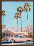 "California Vintage Car" Wall Art by Melloi Art Prints: Wrapped Canvas / 48"H x 36 "W