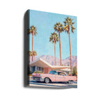 "California Vintage Car" Wall Art by Melloi Art Prints: Wrapped Canvas / 48"H x 36 "W