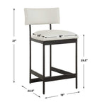 Apsley Counter Stool, Black