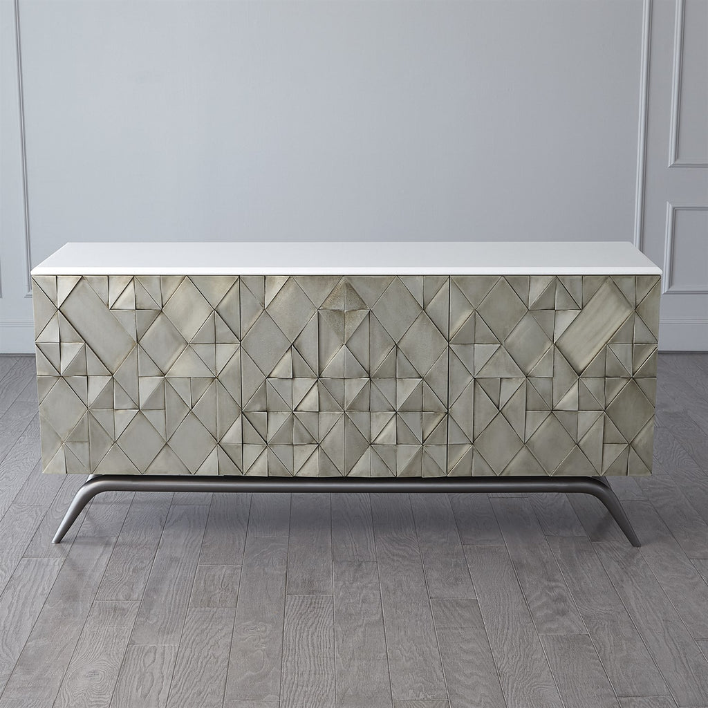 Triangle Cabinet-Silver