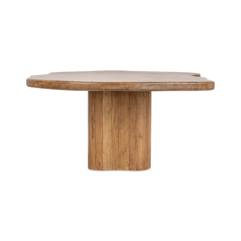 Alvaro Solid Wood Rectangle Dining Table - Golden Wheat