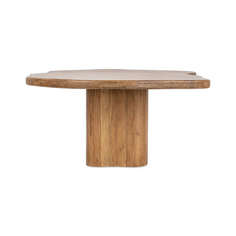 Alvaro Solid Wood Rectangle Dining Table - Golden Wheat