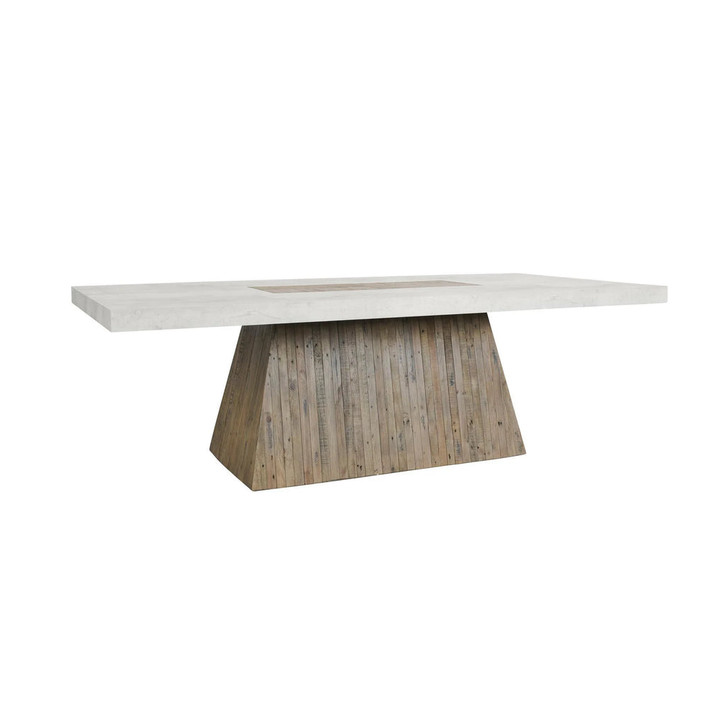 Grange Reclaimed Pine 94" Dining Table - Natural/Antique White