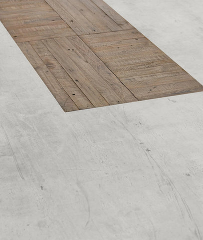 Grange Reclaimed Pine 94" Dining Table - Natural/Antique White