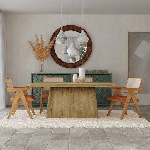 Orlando 71" Solid Wood Rectangle Dining Table