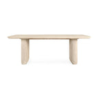 Vander Solid Wood Rectangle Dining Table - Cream Washed