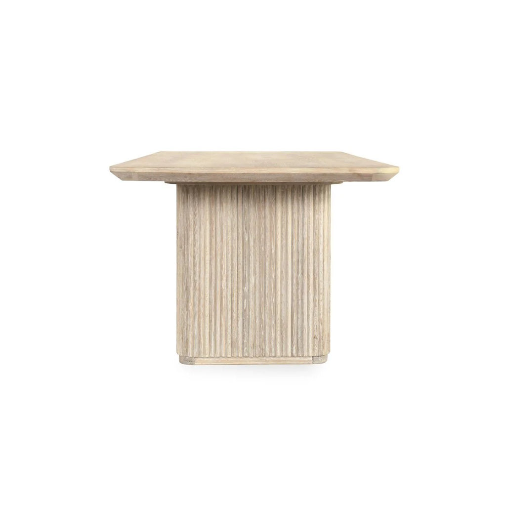 Vander Solid Wood Rectangle Dining Table - Cream Washed