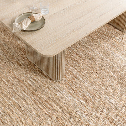 Vander Solid Wood Rectangle Dining Table - Cream Washed