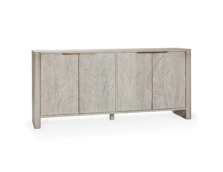 Ledro  Wood 4Dr Cabinet White Wash