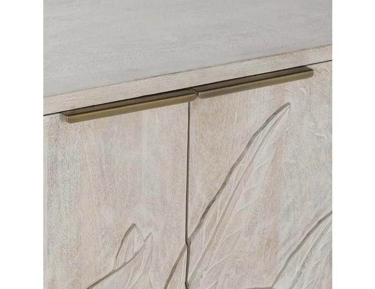 Ledro  Wood 4Dr Cabinet White Wash