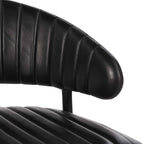 Umbria Leather Dining Chair - Midnight Raven