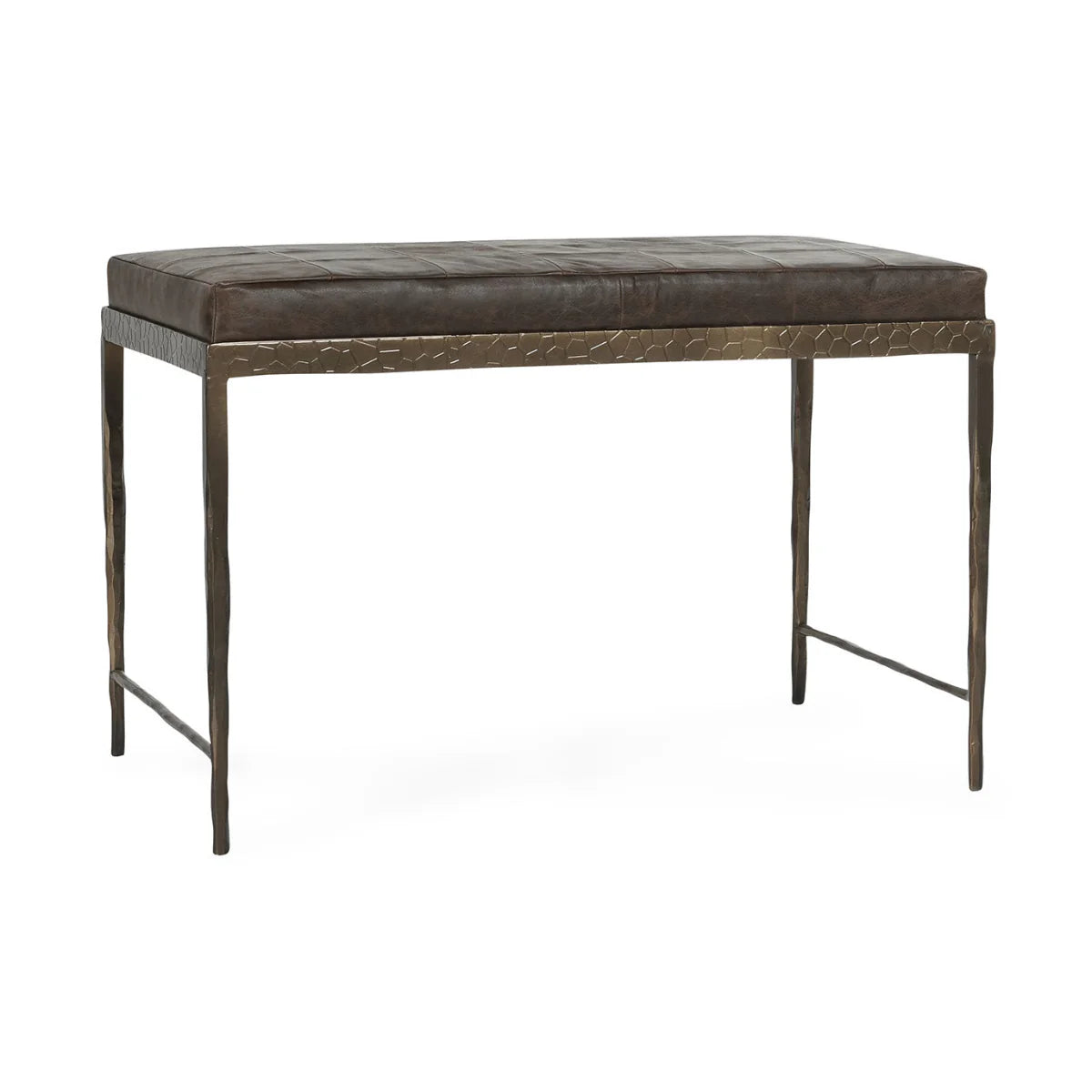 Malo Leather Bench - Cocoa Brown