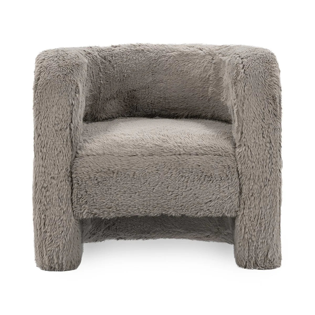 Teddy Plush Accent Chair - Granite