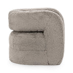 Teddy Plush Accent Chair - Granite
