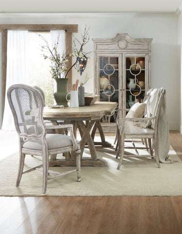 Boheme Colibri 88in Trestle Dining Table w/1-20in Leaf