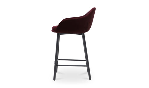 Emily Counter Stool Wine Velvet