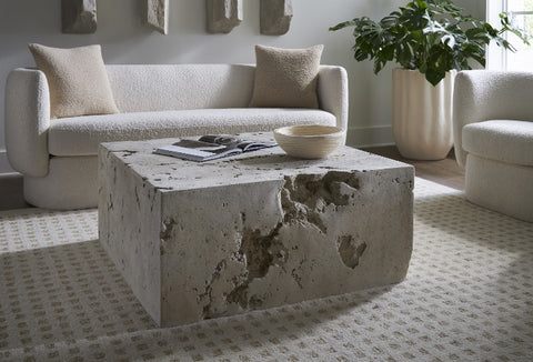 Formation Coffee Table, Square Roman Stone