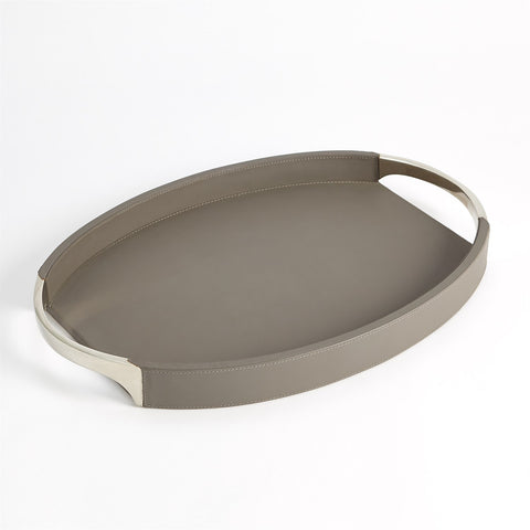 ROBERTS TRAYS-FOSSIL GREY W/NICKEL