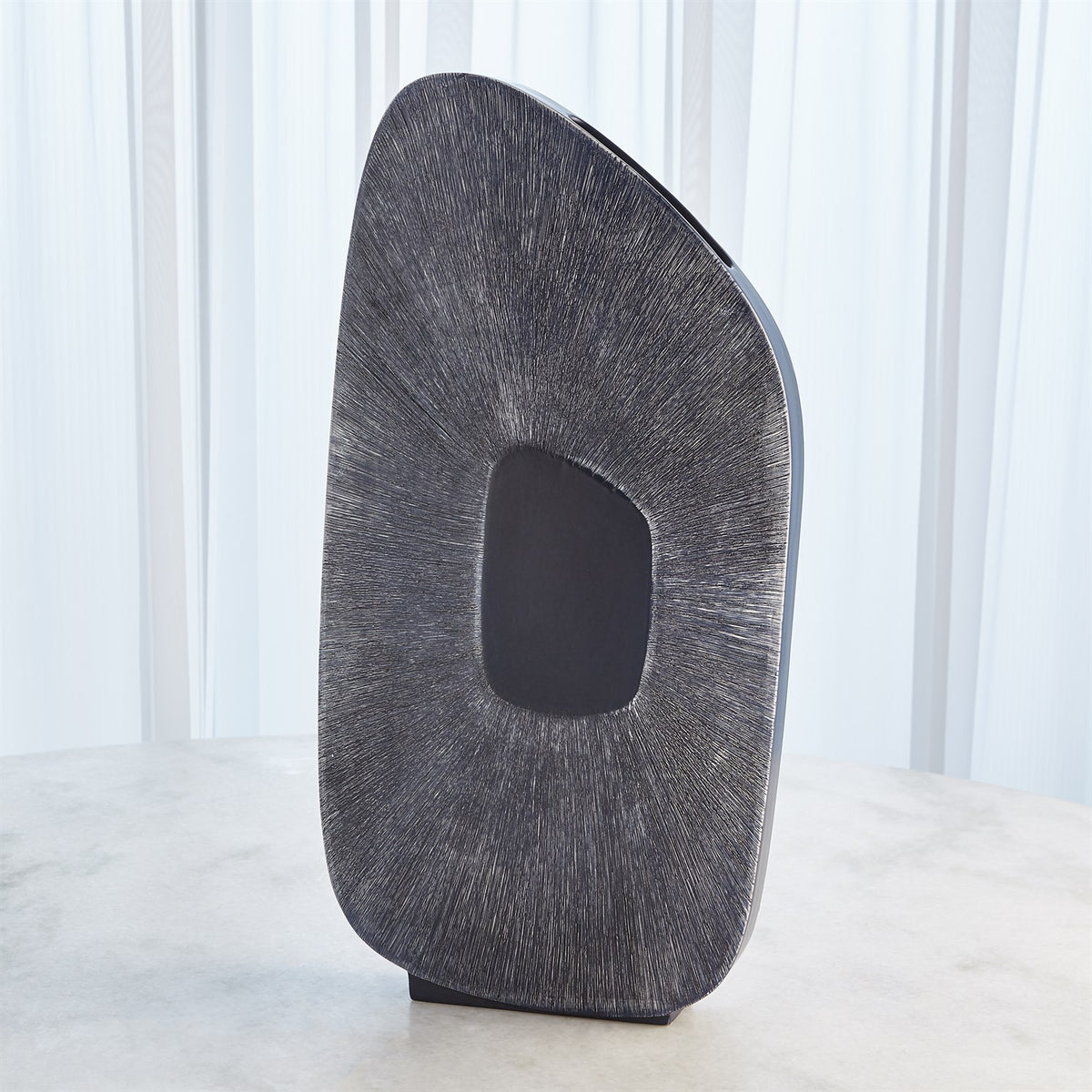 Offset Square Scratch Vases-Ink
