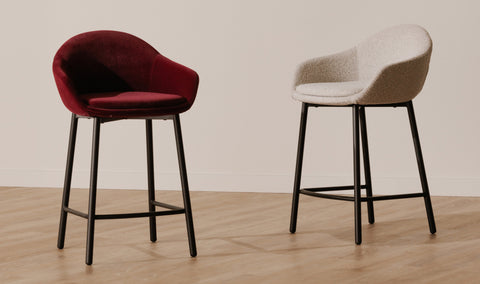 Emily Counter Stool Wine Velvet