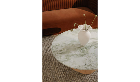 Evelyn Coffee Table Green Onyx Marble