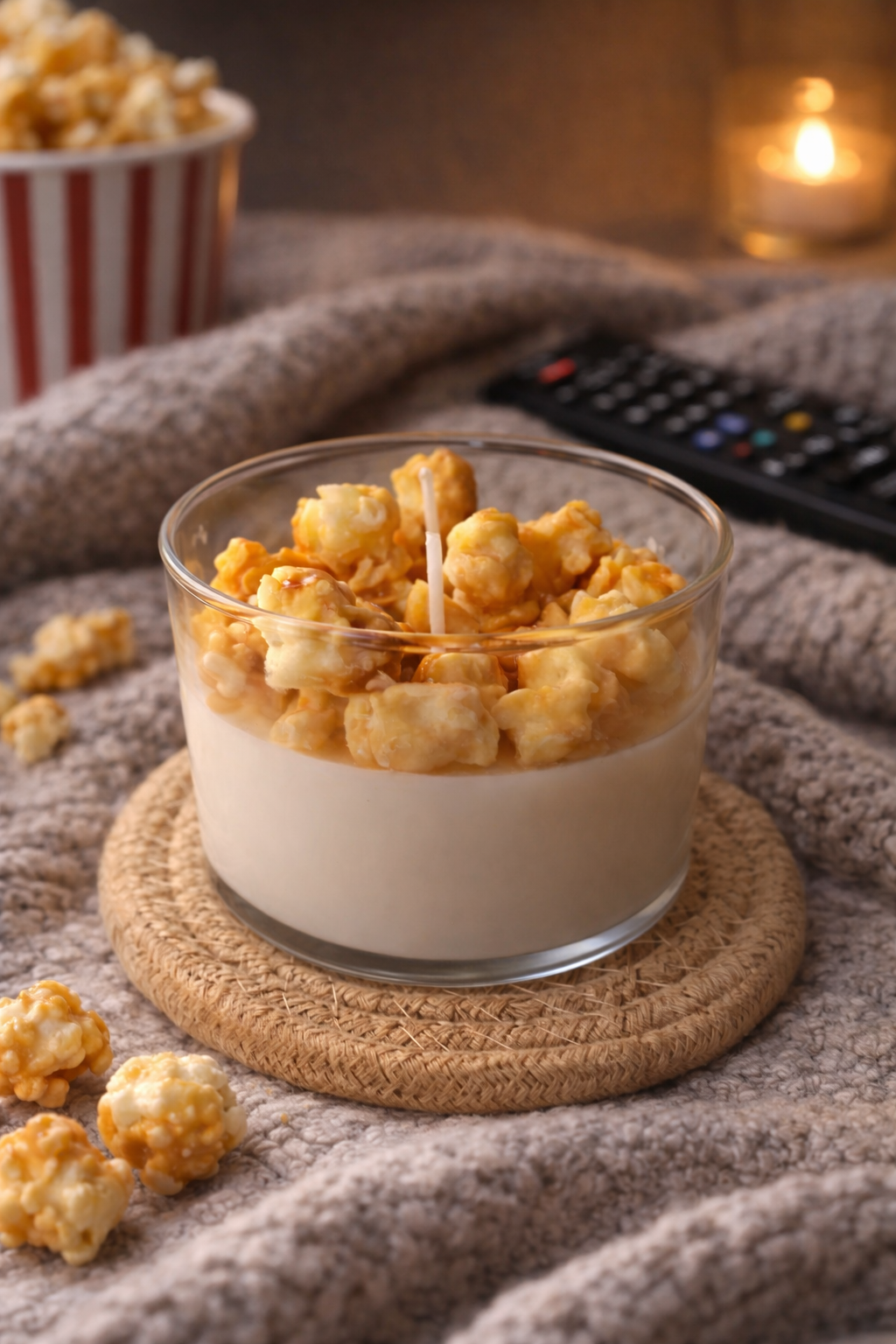 Popcorn Candle | Scented Food Candle: Salted caramel
