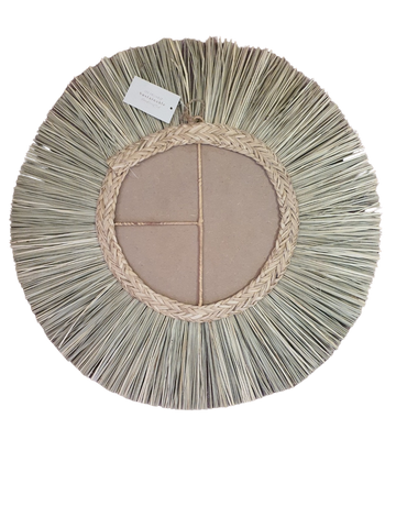 Round Seagrass Wall Mirror — Wholesale Case of 5