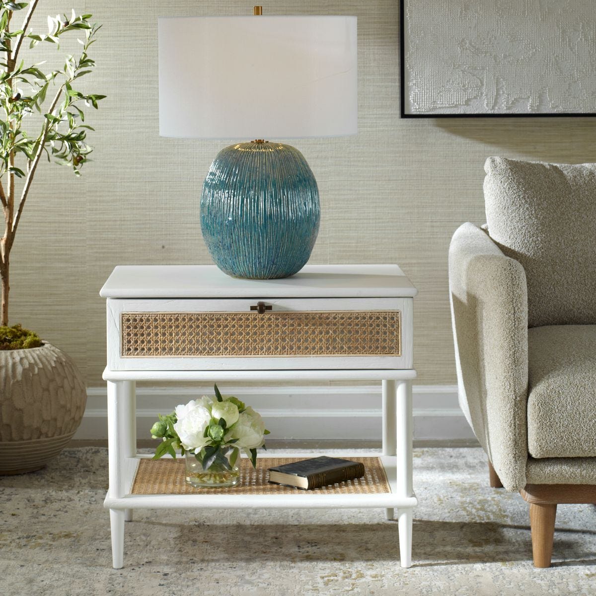 Coast Side Table, White