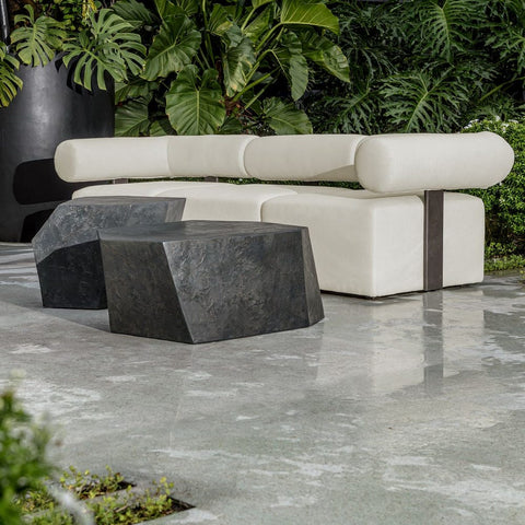 Bolster Back Outdoor Sofa, Corner