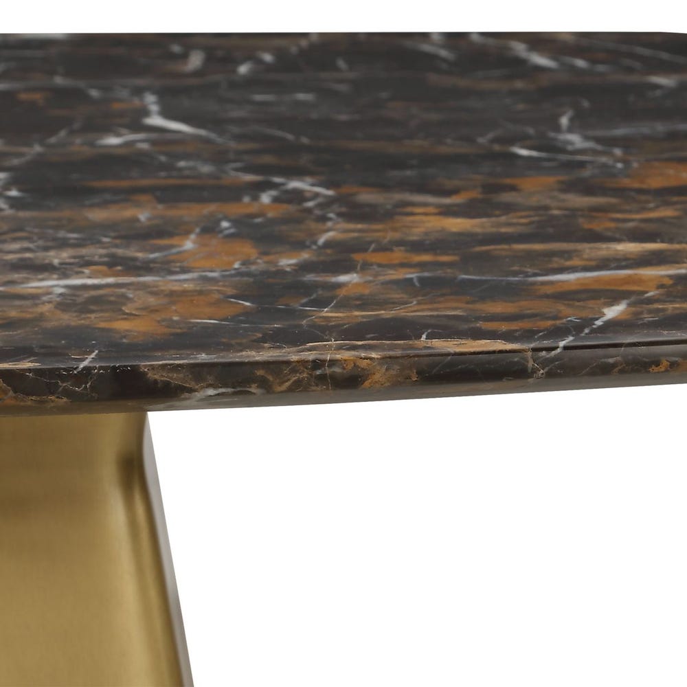 Equilateral Bistro Table - Michelangelo/Brass, 2 CARTONS