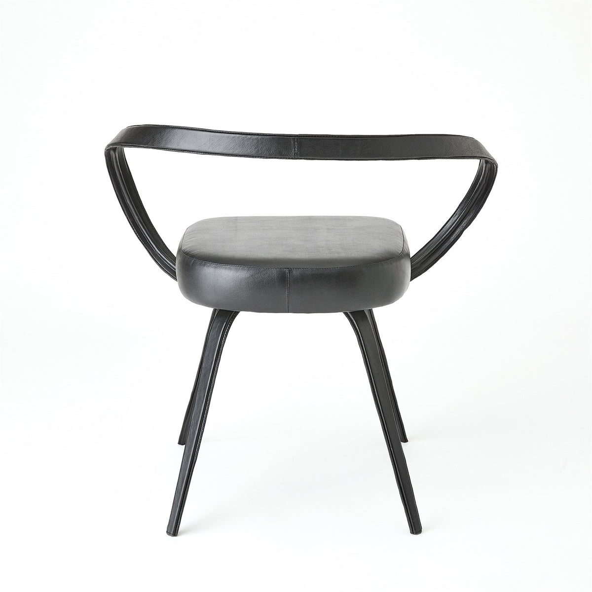 ALL LEATHER CHAIR-BLACK - Hedi's Furniture