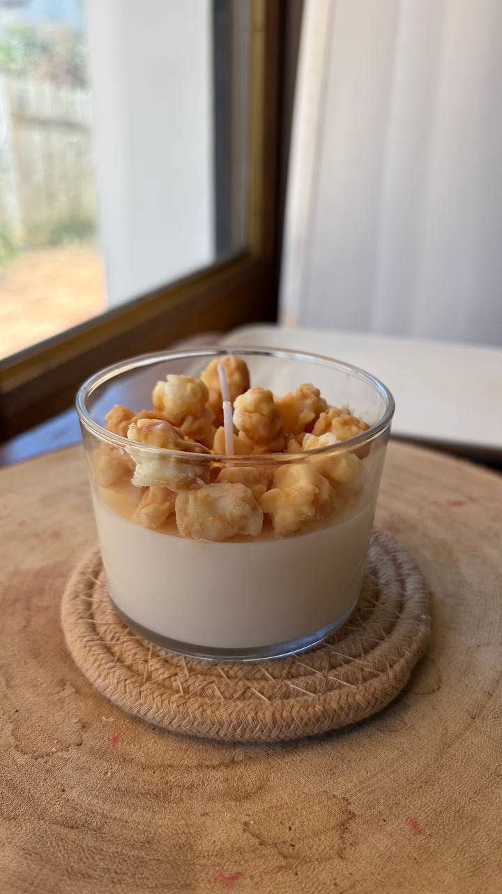Popcorn Candle | Scented Food Candle: Salted caramel