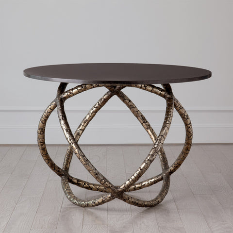 Astro Table-Antique Brass w/Black Granite