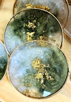 Perfectly Round Coasters: Gold