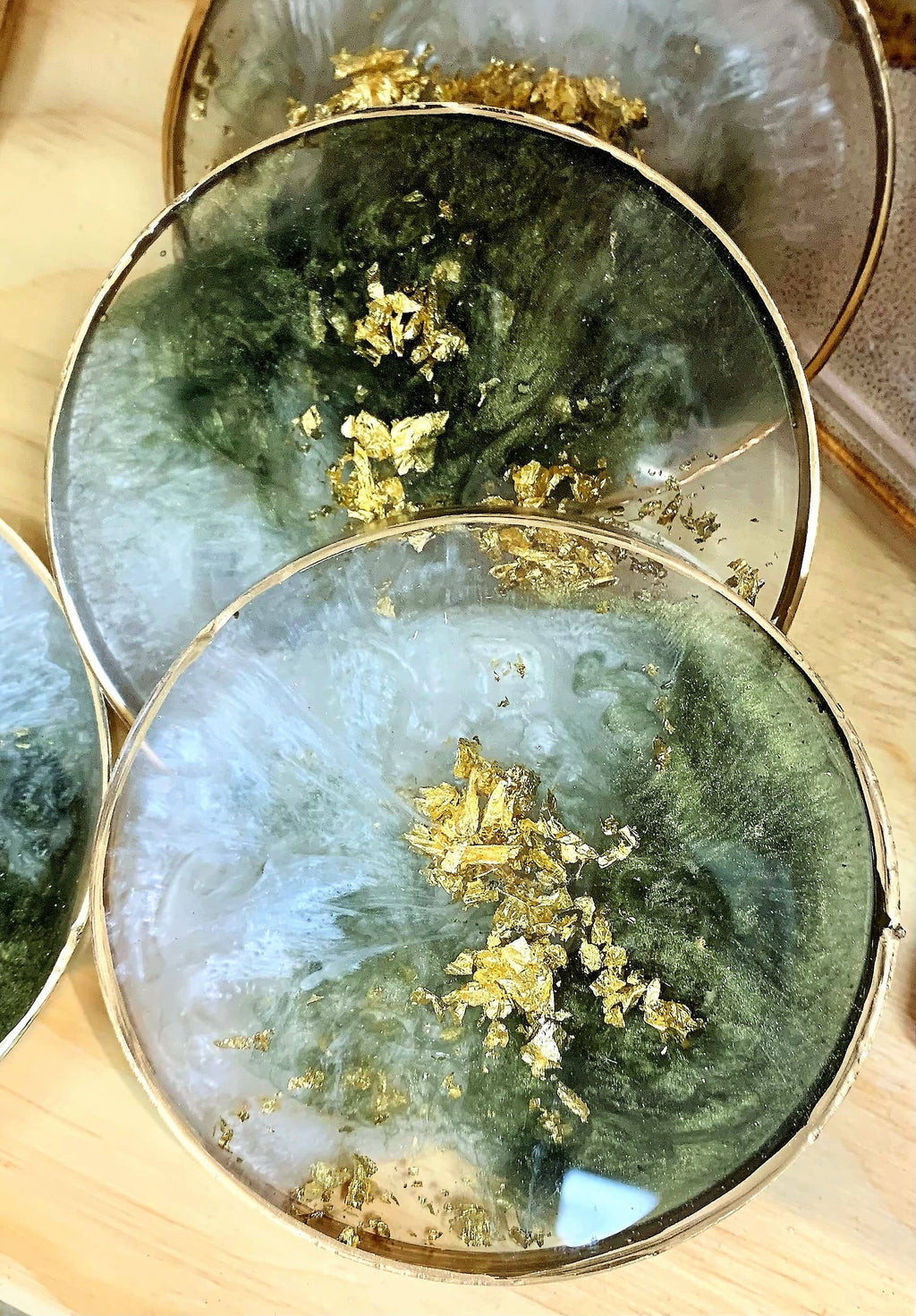 Perfectly Round Coasters: Copper