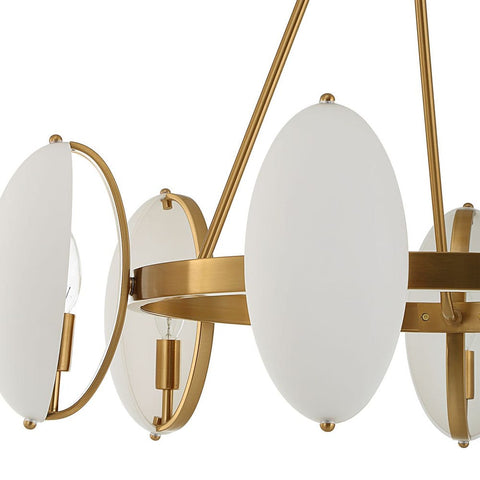 Oviform, 6 Lt Chandelier