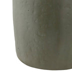 Decorative Vase - Green/Black Ceramic Metal Handles, 16 in.