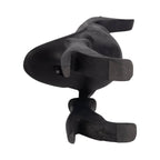 Bamboo Wood Duck in Rainboots Figurine - Black, 20 in.