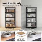 36"W 5-Tier Shelf for Closet, Pantry & Home Office, 1Pack: White